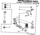 Kenmore 11082150100 miscellaneous parts diagram
