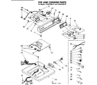 Kenmore 11082150110 top and console parts diagram