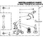 Kenmore 11082150110 miscellaneous parts diagram