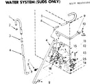 Kenmore 11082151100 water system suds only diagram