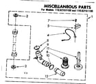 Kenmore 11082151100 miscellaneous parts diagram