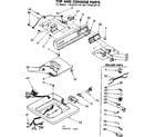 Kenmore 11083151110 top and console parts diagram