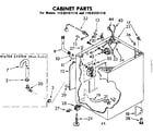 Kenmore 11082151110 cabinet parts diagram
