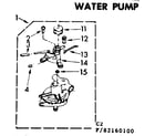 Kenmore 11083160400 water pump parts diagram