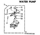 Kenmore 11083160100 water pump parts diagram