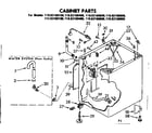 Kenmore 11082160800 cabinet parts diagram