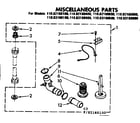 Kenmore 11083160800 miscellaneous parts diagram