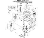 Kenmore 11082160410 tub and basket parts diagram