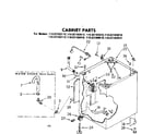 Kenmore 11082160410 cabinet parts diagram