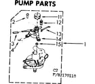 Kenmore 11083170110 pump parts diagram