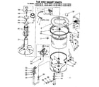 Kenmore 11083170110 tub andbasket parts diagram