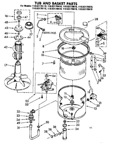 Tub andbasket parts
