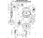 Kenmore 11082171600 tub and basket parts diagram
