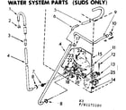 Kenmore 11082171600 water system parts suds only diagram
