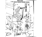 Kenmore 11083171410 drive parts diagram