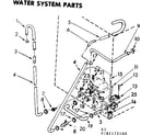 Kenmore 11082172800 water system parts diagram