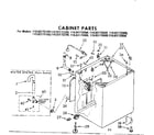 Kenmore 11082172100 cabinet parts diagram
