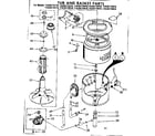Kenmore 11083172610 tub and basket parts diagram