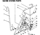 Kenmore 11083172810 water system parts diagram