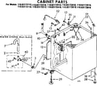 Kenmore 11083172610 cabinet parts diagram