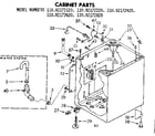 Kenmore 11082172420 cabinet parts diagram