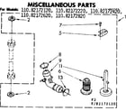 Kenmore 11082172120 miscellaneous parts diagram
