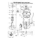 Kenmore 11083172430 tub and basket parts suds only diagram