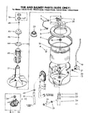 Tub and basket parts suds only