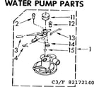Kenmore 11082172240 water pump parts diagram