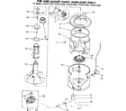 Kenmore 11083172440 tub and basket parts non-suds only diagram