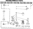 Kenmore 11082172840 miscellaneous parts diagram
