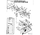 Kenmore 11083174100 top and console parts diagram
