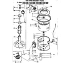 Kenmore 11083174600 tub and basket parts diagram