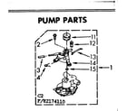 Kenmore 11083174810 pump parts diagram