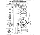 Kenmore 11082174610 tub and basket parts diagram