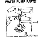 Kenmore 11082174420 water pump parts diagram