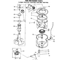 Kenmore 11082174820 tub and basket parts diagram