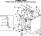 Kenmore 11082174420 cabinet parts diagram