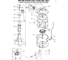 Kenmore 11083174430 tub and basket parts non-suds only diagram