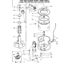 Kenmore 11082174830 tub and basket parts suds only diagram
