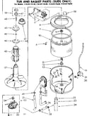 Tub and basket parts suds only