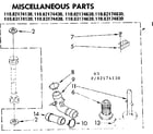 Kenmore 11082174830 miscellaneous parts diagram