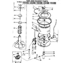 Kenmore 11083183400 tub and basket parts diagram