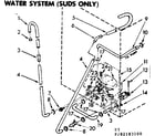 Kenmore 11082183600 water system suds only diagram