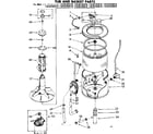Kenmore 11083183810 tub and basket parts diagram