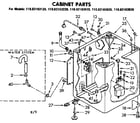 Kenmore 11082183820 cabinet parts diagram