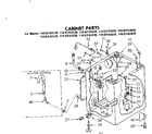 Kenmore 11082183230 cabinet parts diagram