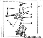 Kenmore 11082194600 water pump parts diagram