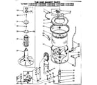Kenmore 11083194600 tub and basket parts diagram
