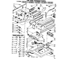 Kenmore 11083194410 top and console parts diagram